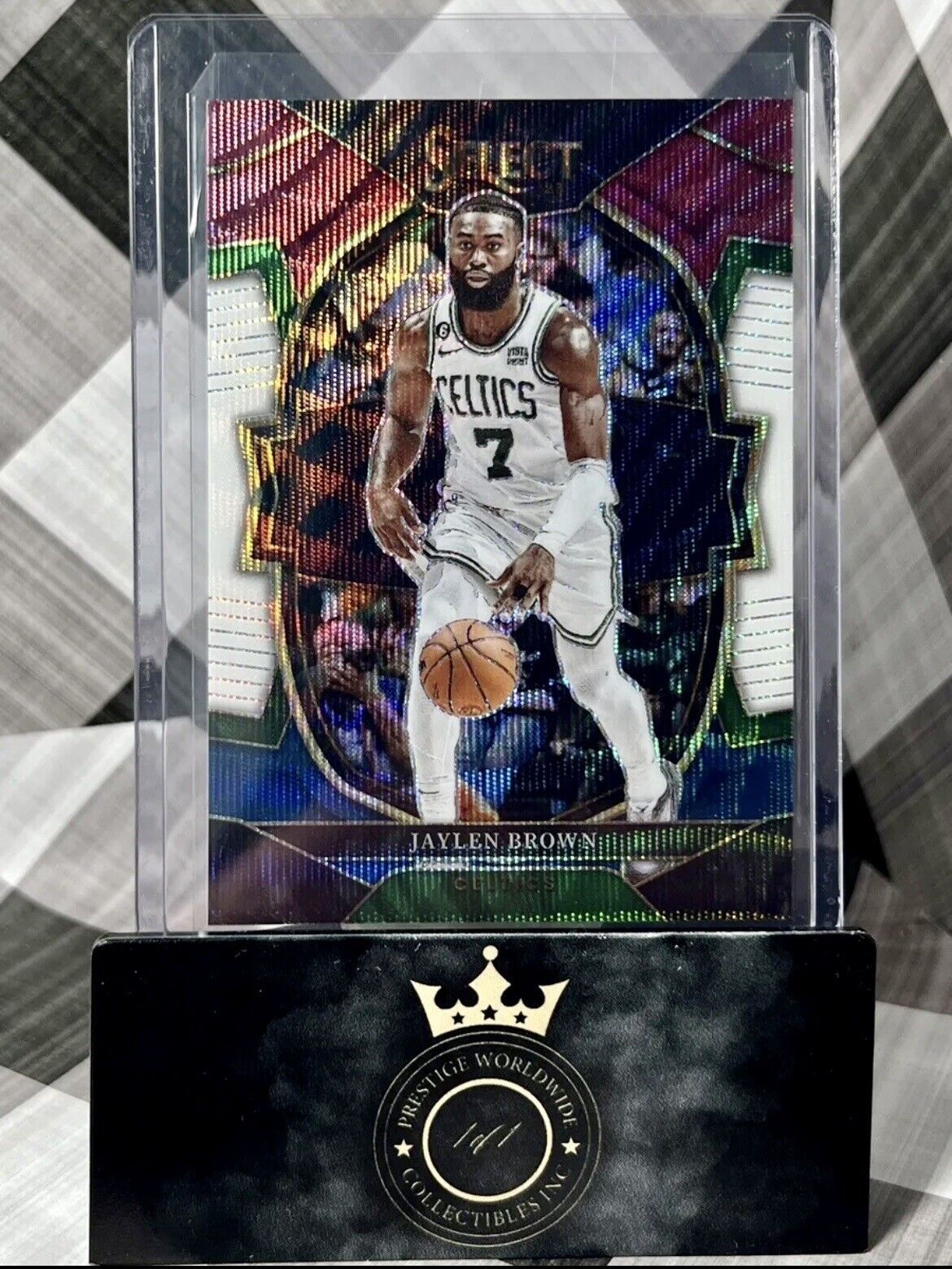 Jaylen Brown 2022-23 Select Concourse Red White & Blue Prizm #32 Celtics