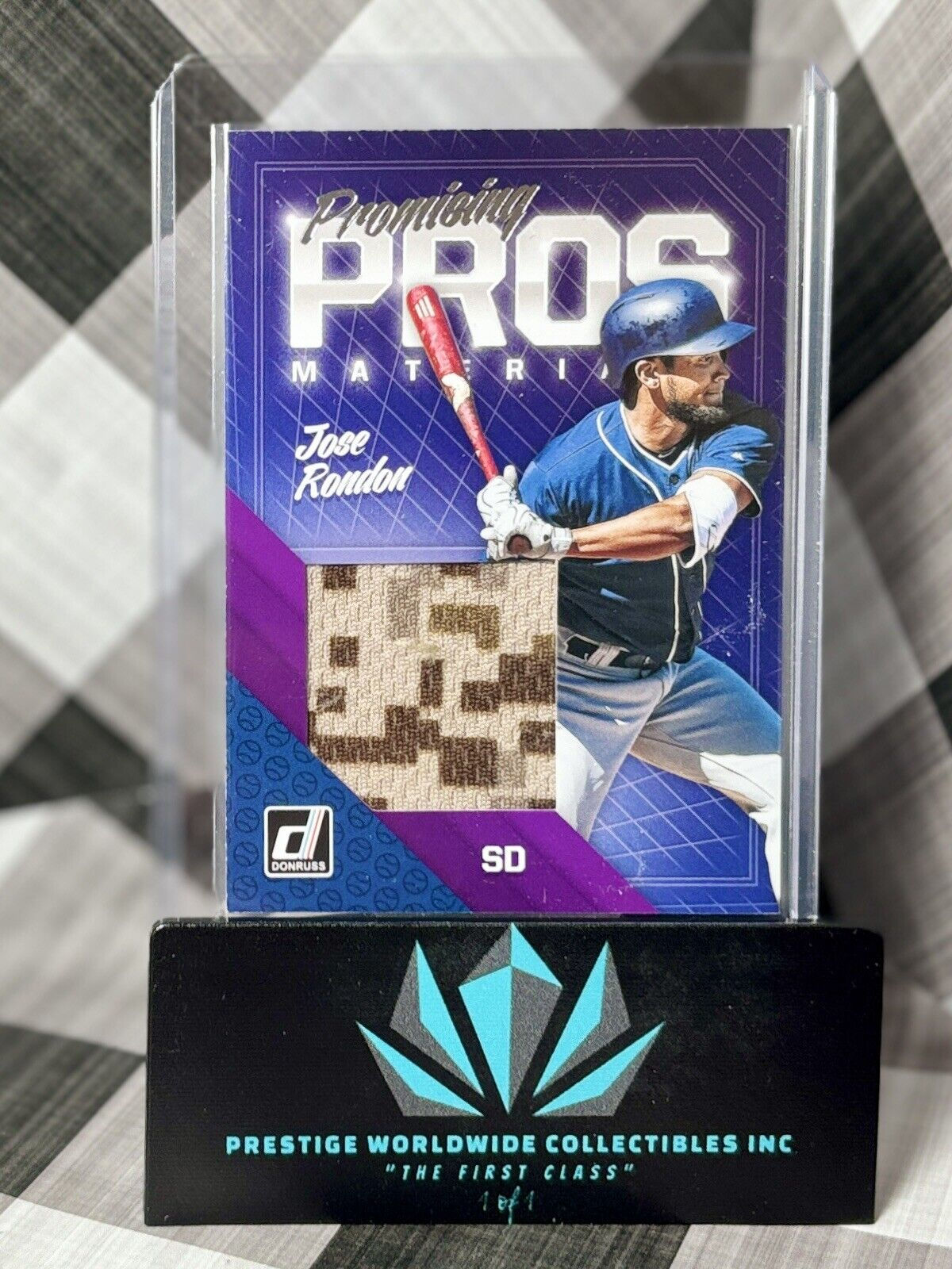 Jose Rondon 2018 Donruss Promising Pros Game Worn Jersey Patch #PPM-JR Padres