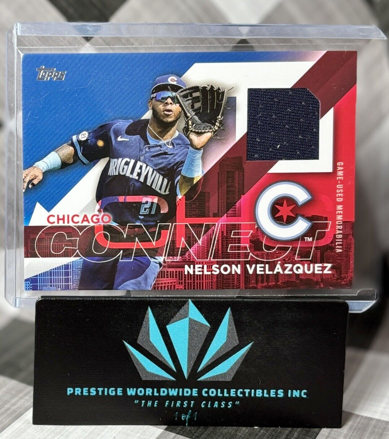 Nelson Velazquez 2024 Topps Series 2 City Connect Jersey Relic #CC2-NV Reds