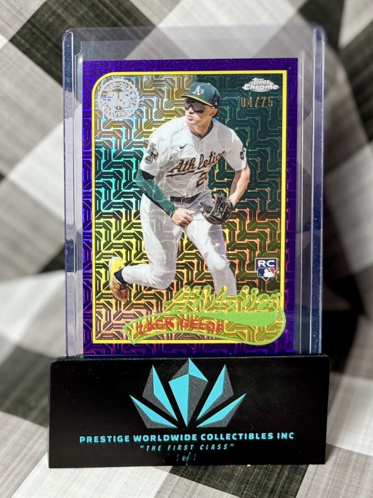 Zack Gelof 2024 Topps Series 2 Purple Silver Foil Mojo Rookie /75 #2T89C-56 A's
