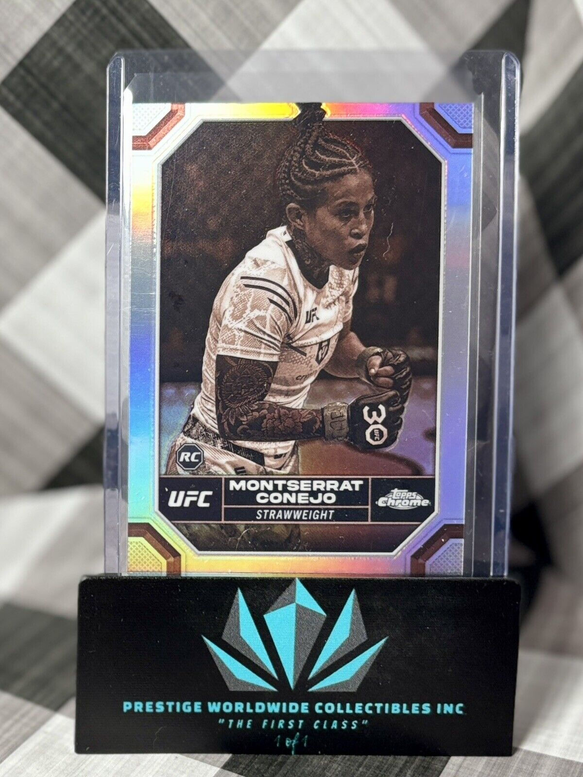 Montserrat Conejo 2024 Topps Chrome UFC Rookie Sepia Refractor #66