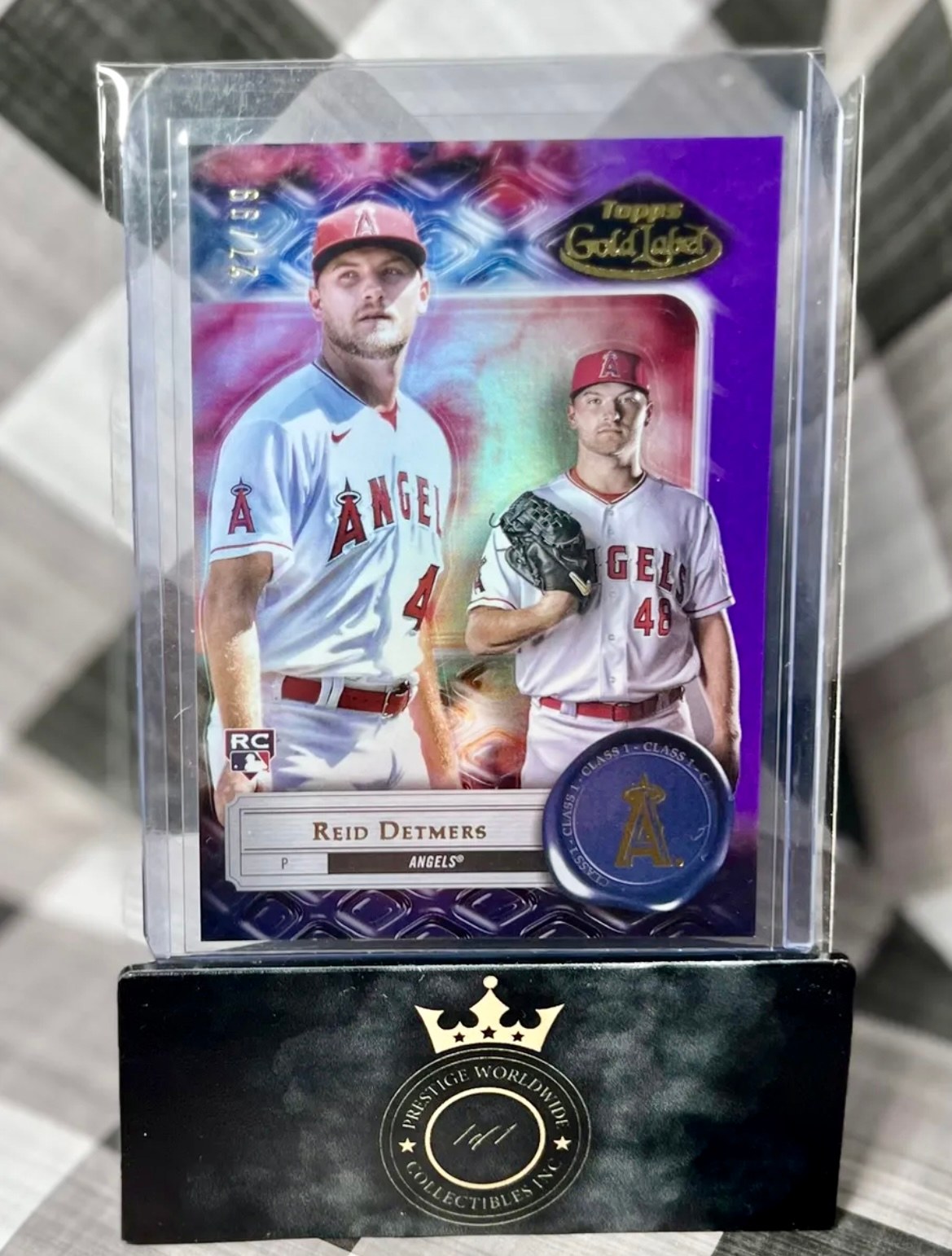 Reid Detmers 2022 Topps Gold Label Class 1 Rookie /99 #5 Los Angeles Angels RC