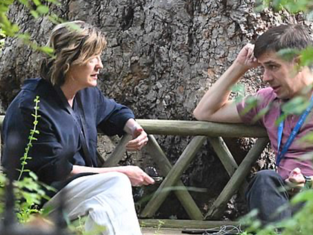 Angry words in the garden. Then Sue Gray stomped off with a face like thunder. Photos that reveal depth of the acrimony in Downing Street, ANDREW PIERCE reports