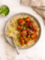 Arroz oriental con vegetales + pepper pollo
