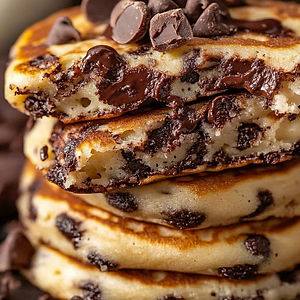 Chocolate chips Protein vegan pancakes