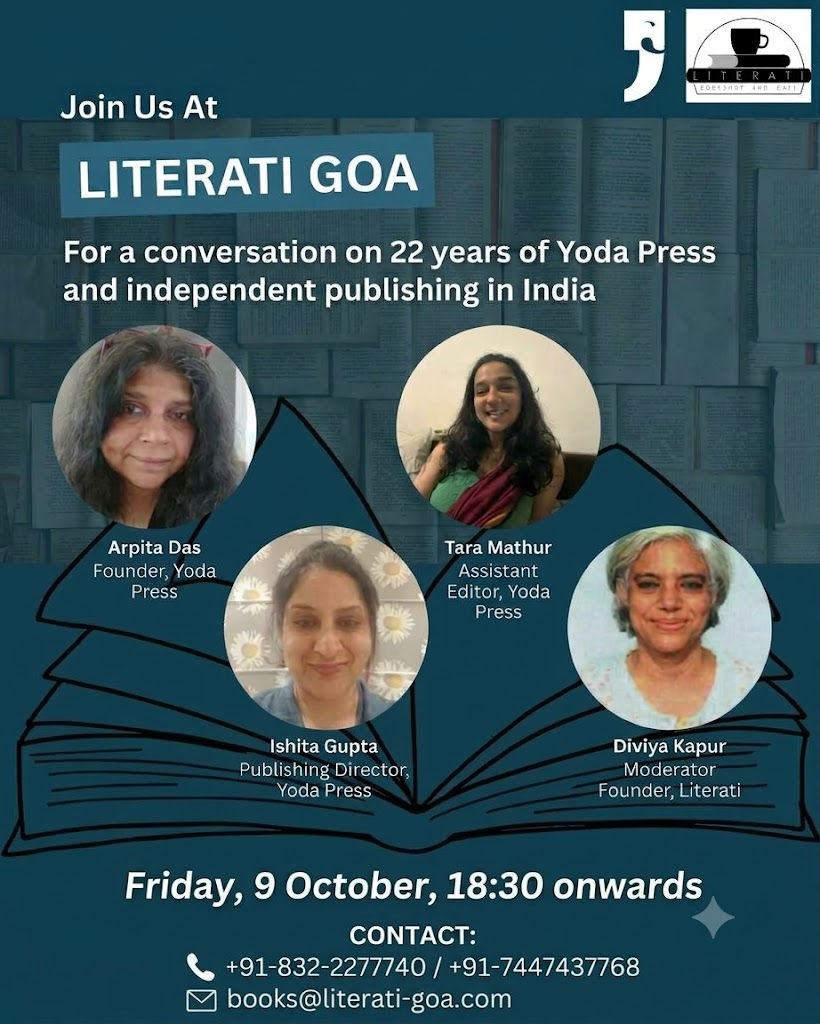 22 Years of Yoda Press & Independent Publishing in India — Join Us at Literati on October 9 at 18:30