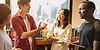 group-diverse-young-adults-talking-smiling-engaging-library-setting-diverse-group-enjoying