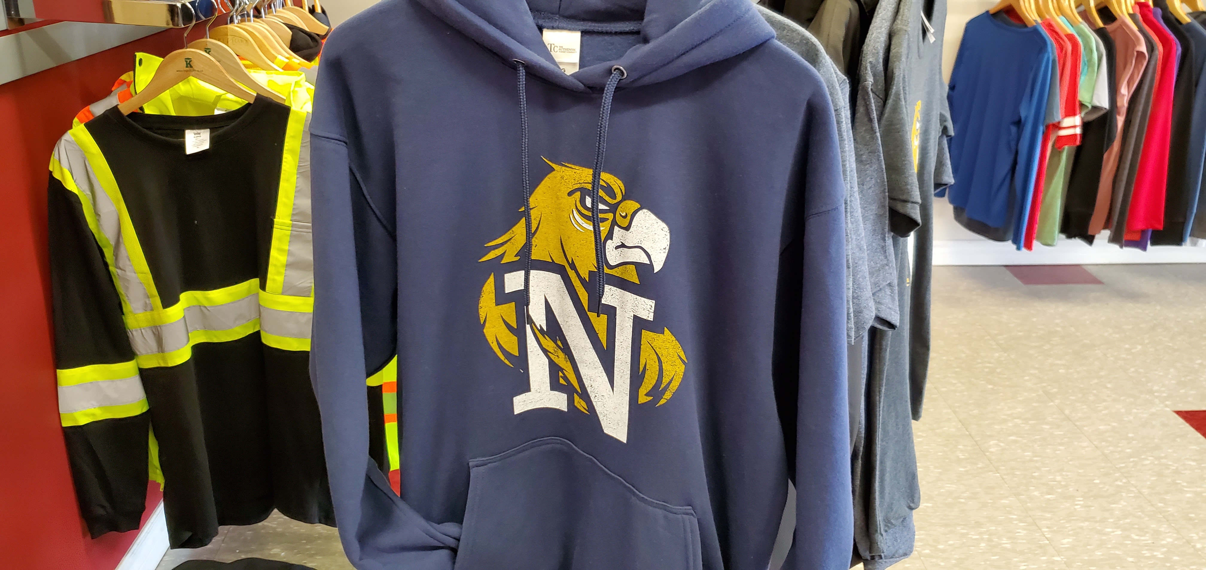 Hoodie with custom school branding