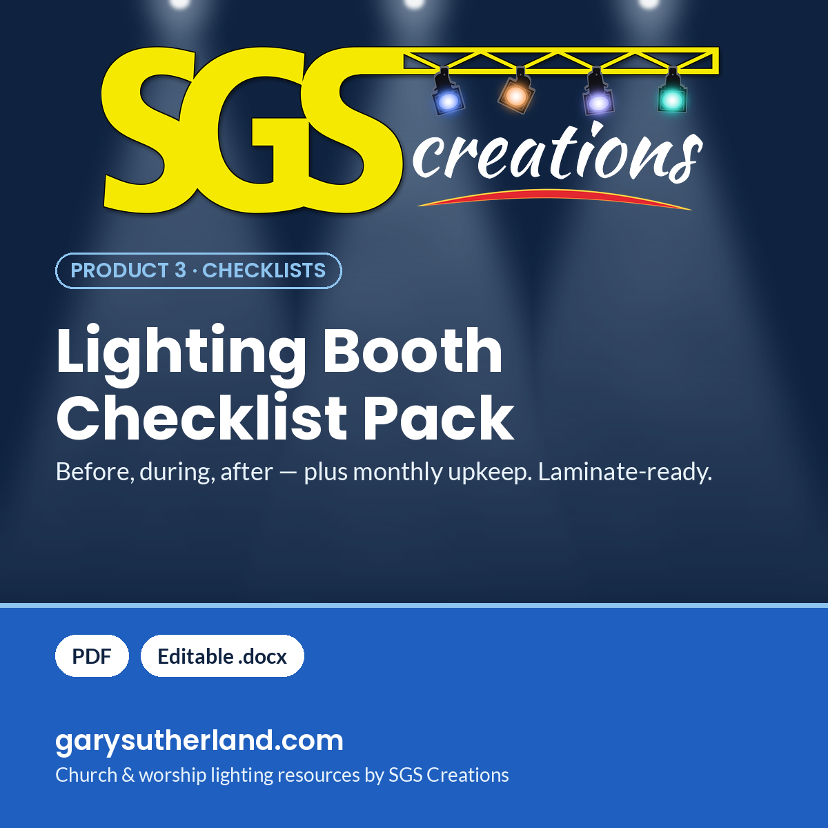 Lighting Booth Checklist Pack