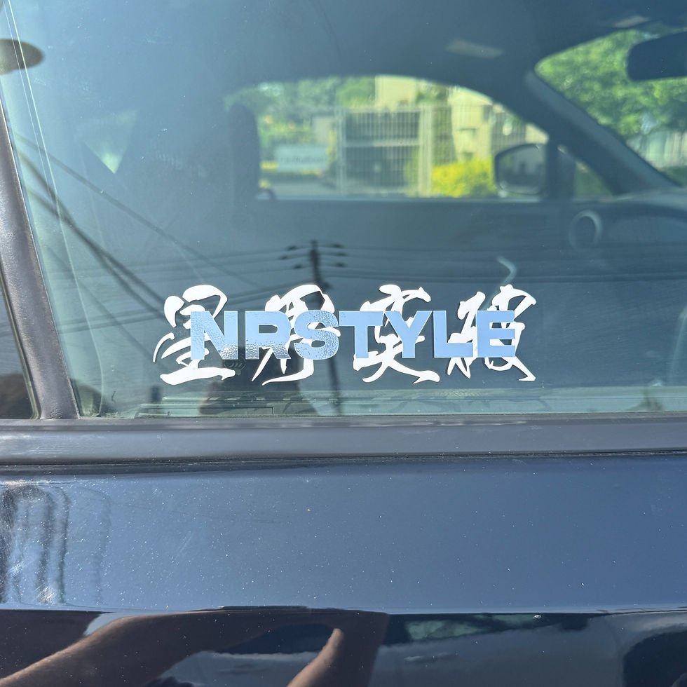 Thumbnail: "CHROME ON WHITE" Die Cut Sticker
