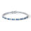 Miniatura: Bracciale Tennis Comete Donna Argento 925‰ con Zirconi Acquamarina e Topazio BRA