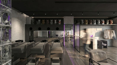 現代室內設計,配有多張舒適美容床。