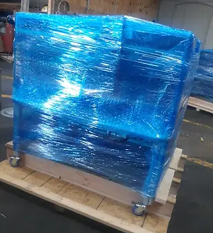 Precision-built crate for sensitive industrial equipment - professional rigging and warehousing service