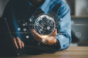 Fractional Insights Enterprise Leaders Holding Digital Globe Graphic