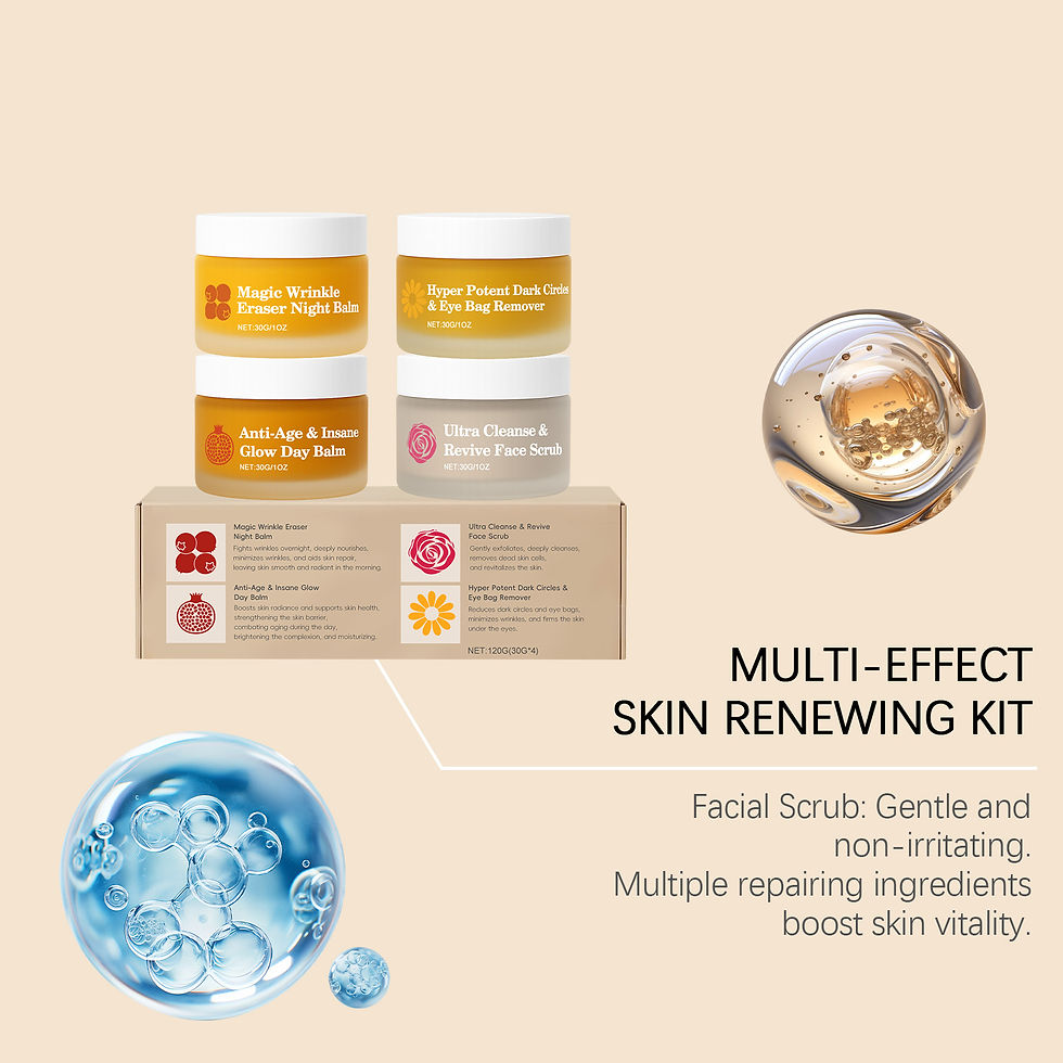 Thumbnail: Multi-effect Day & Night Skin Care Suit Cleaning Moisturizing Reduce Dark Circle