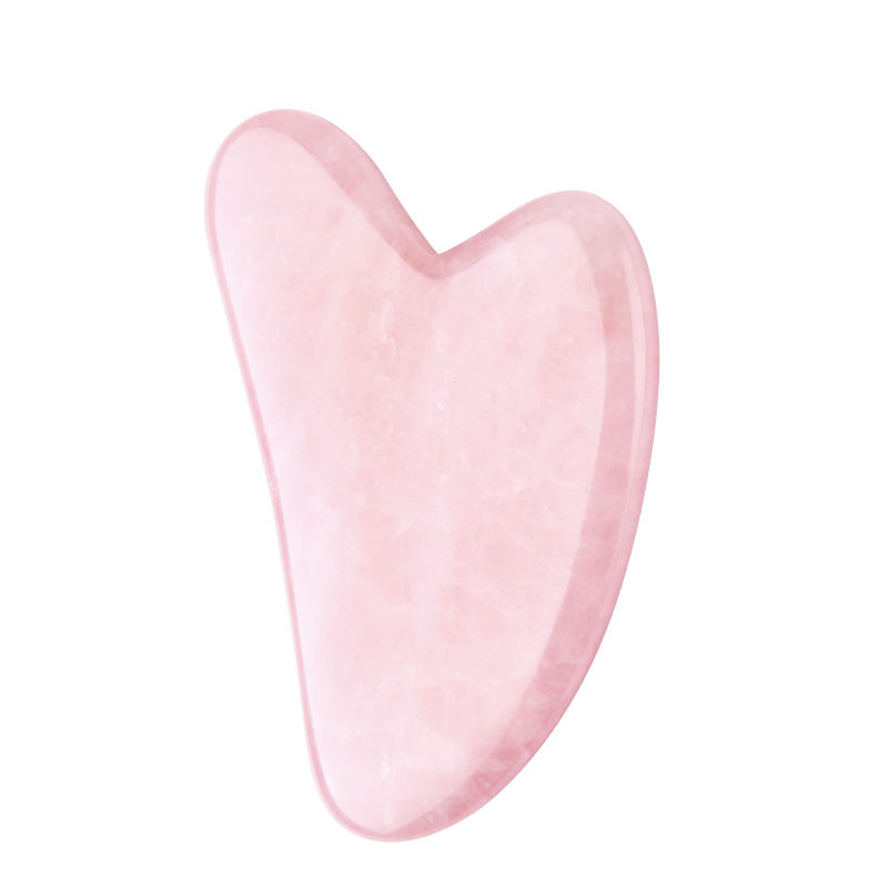 Thumbnail: Natural Stone Jade Gouache Scraper Rose Quartz Facial Gua Sha Tools Neck Massage