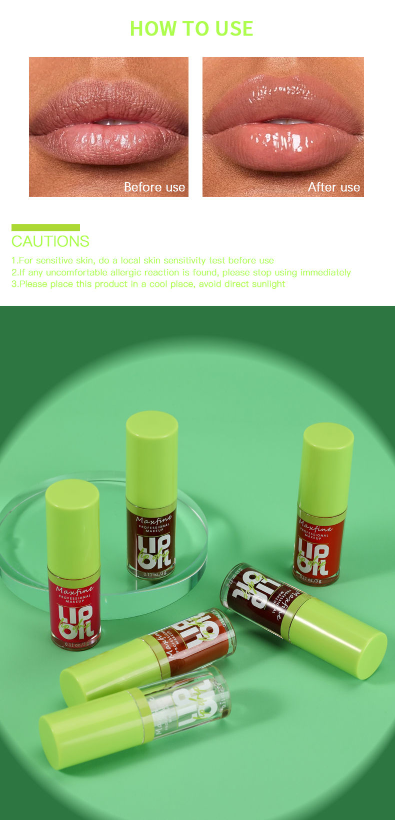 Thumbnail: 6-tone moisturizing lip gloss luminous oil lip gloss, moisturizing transparent l