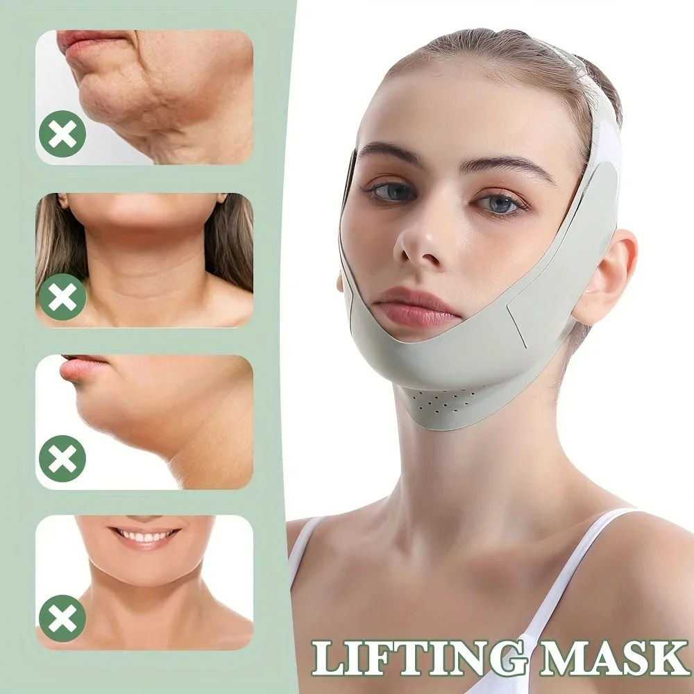Reusable Face Slimming Bandage V Line Face Shaper Women Chin Cheek Lift Up Belt 