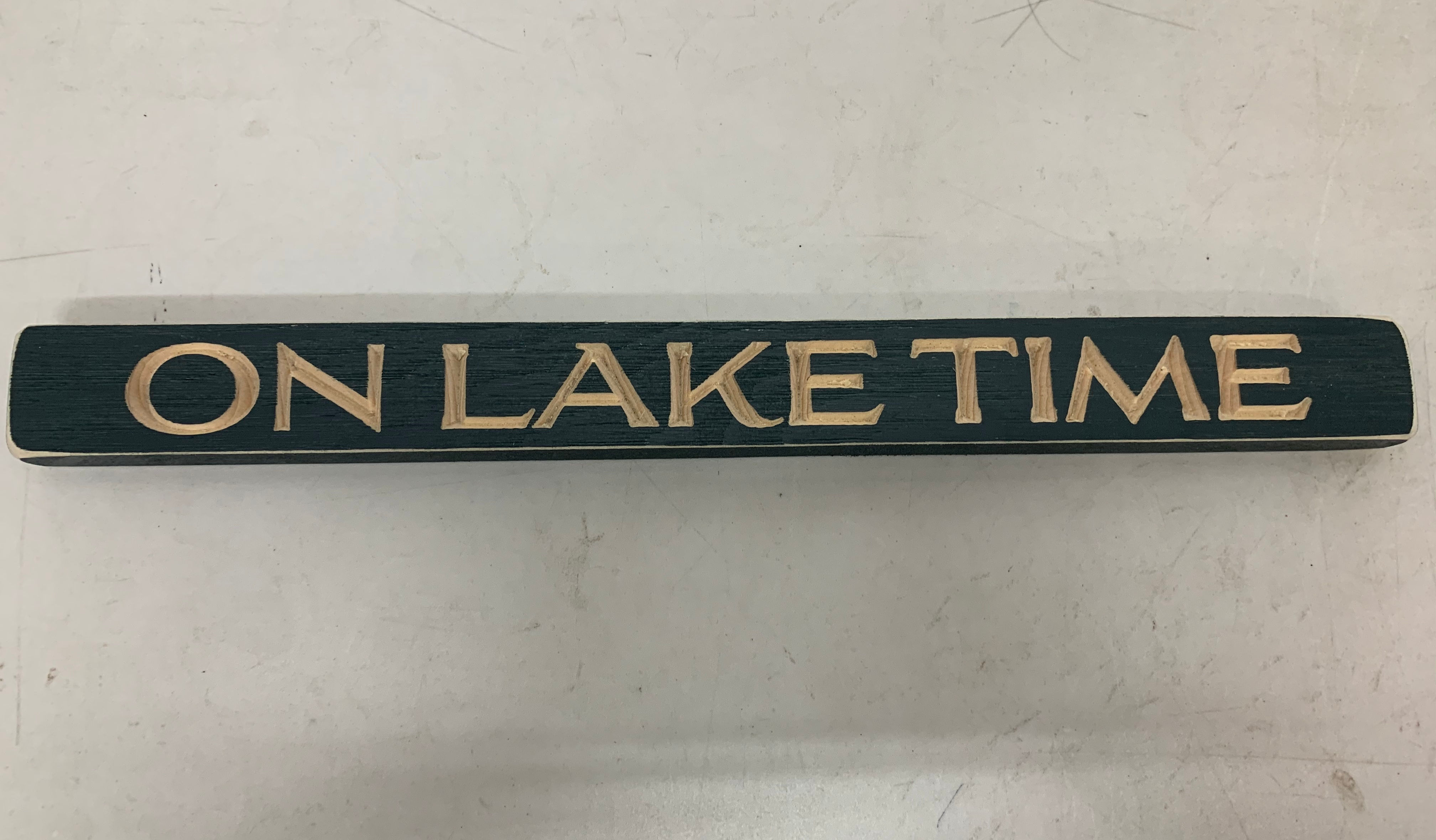 On Lake Time Sign