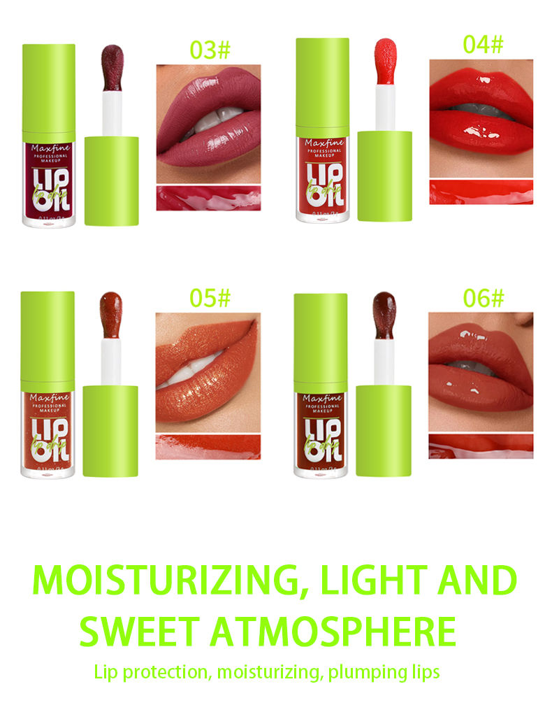 Thumbnail: 6-tone moisturizing lip gloss luminous oil lip gloss, moisturizing transparent l