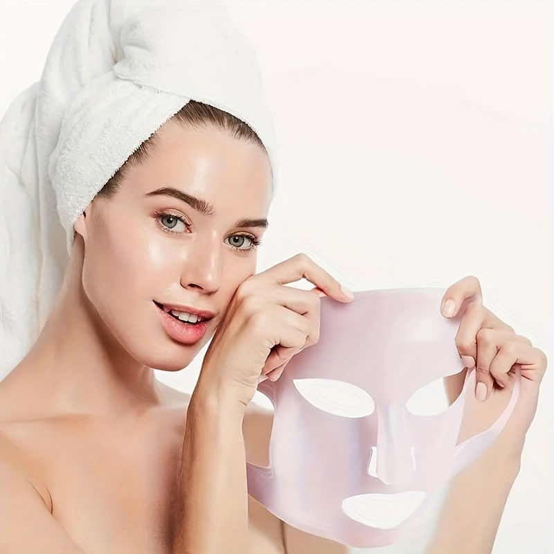 Thumbnail: Silicone mask cover, ear-mounted fixed mask to moisturize and absorb essence, re