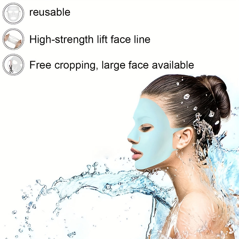 Thumbnail: Silicone mask cover, ear-mounted fixed mask to moisturize and absorb essence, re
