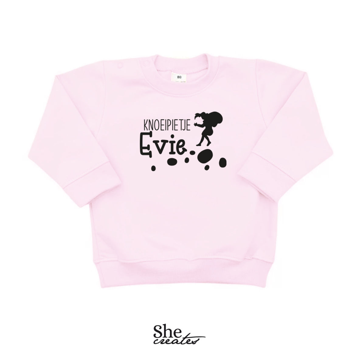 Sweater Knoeipietje - roze