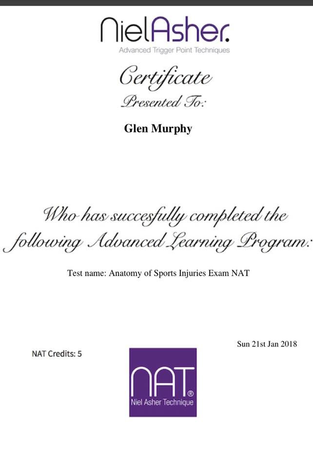 Glen advanced sports injury
