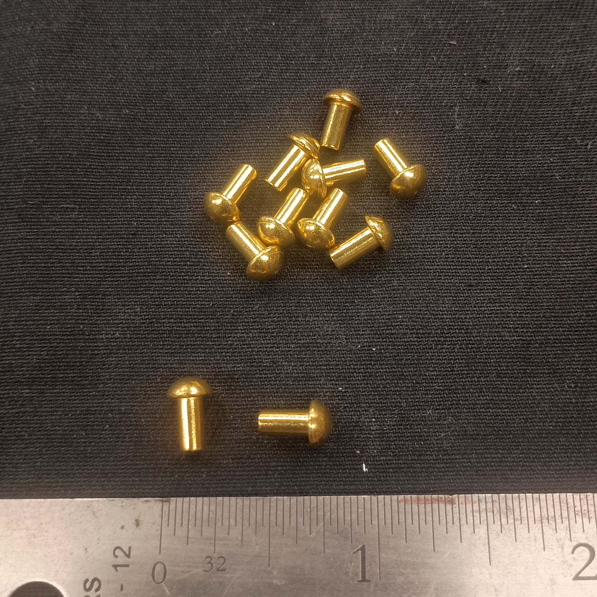 Solid Brass Round Head Rivets for armor making