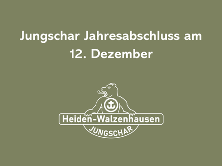 Jungschar Jahresabschluss vom 12. Dezember