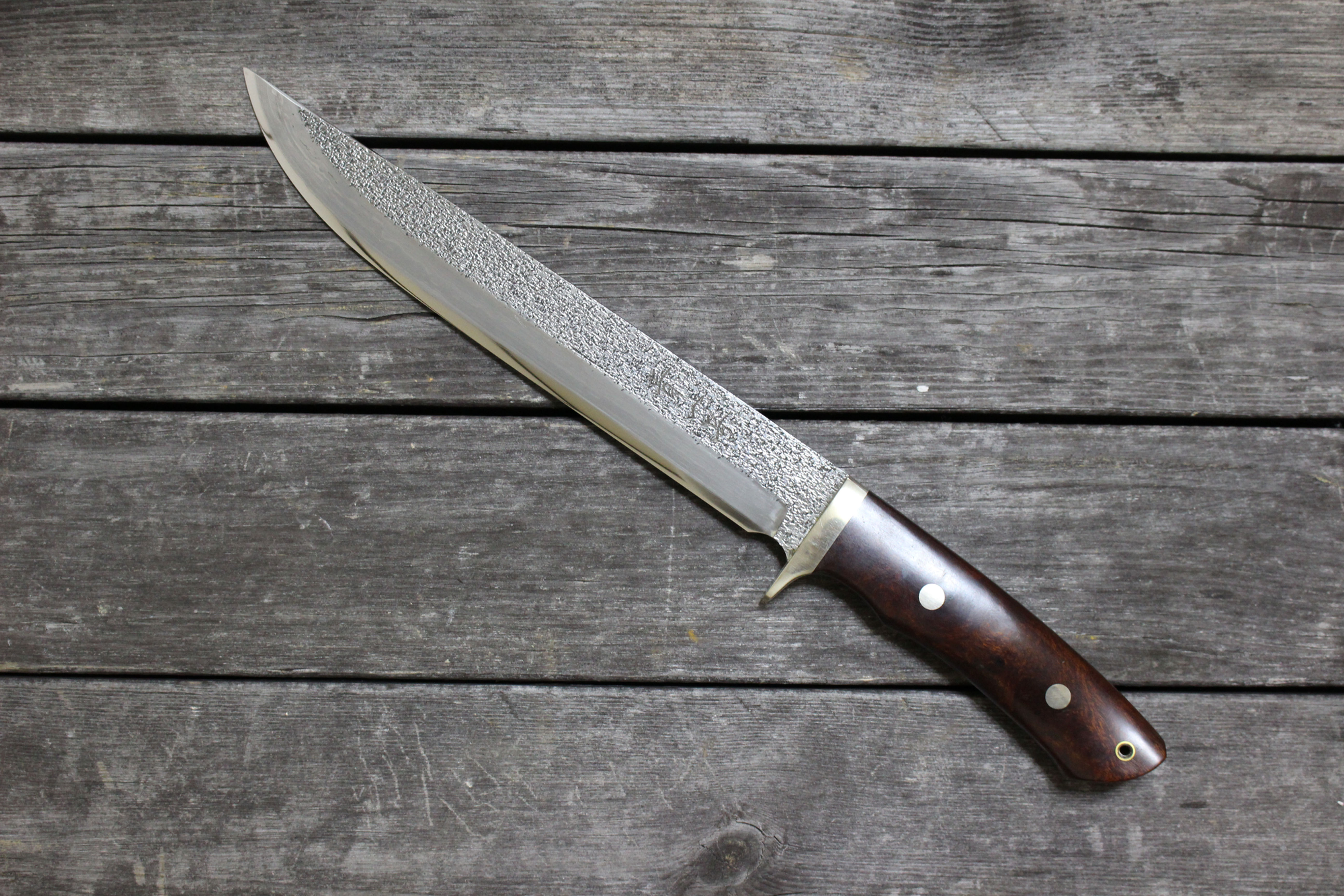 Hand forged hunting knife