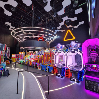 Many arcade games at Neo Game Oasis, Chip Mong 271 Mega Mall, Cambodia
