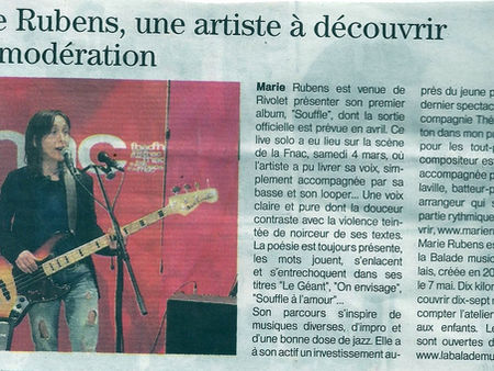 Souffle dans les bacs en avril