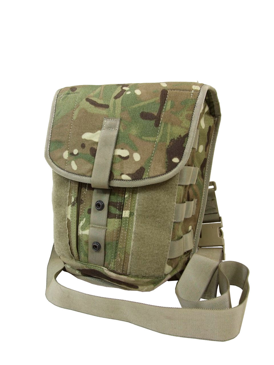 サムネイル： イギリス軍 フィールドパック ガスマスクバッグ MTPカモ ポーチ付き