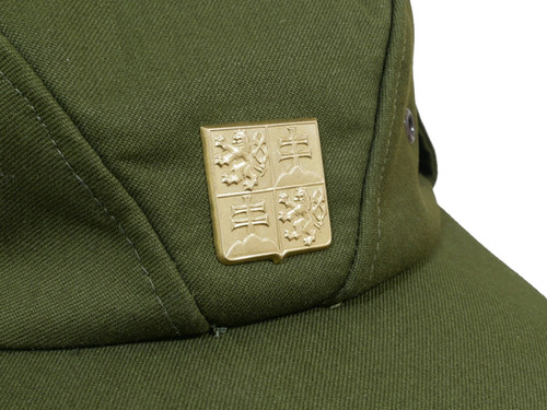 チェコスロバキア軍 VZ85 フィールドキャップ グリーン ピンバッジ付き