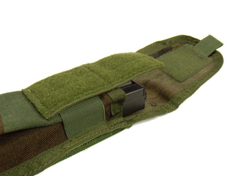 サムネイル： アメリカ軍 M4 ダブルマガジンポーチ ウッドランドカモ 【新品デッドストック】