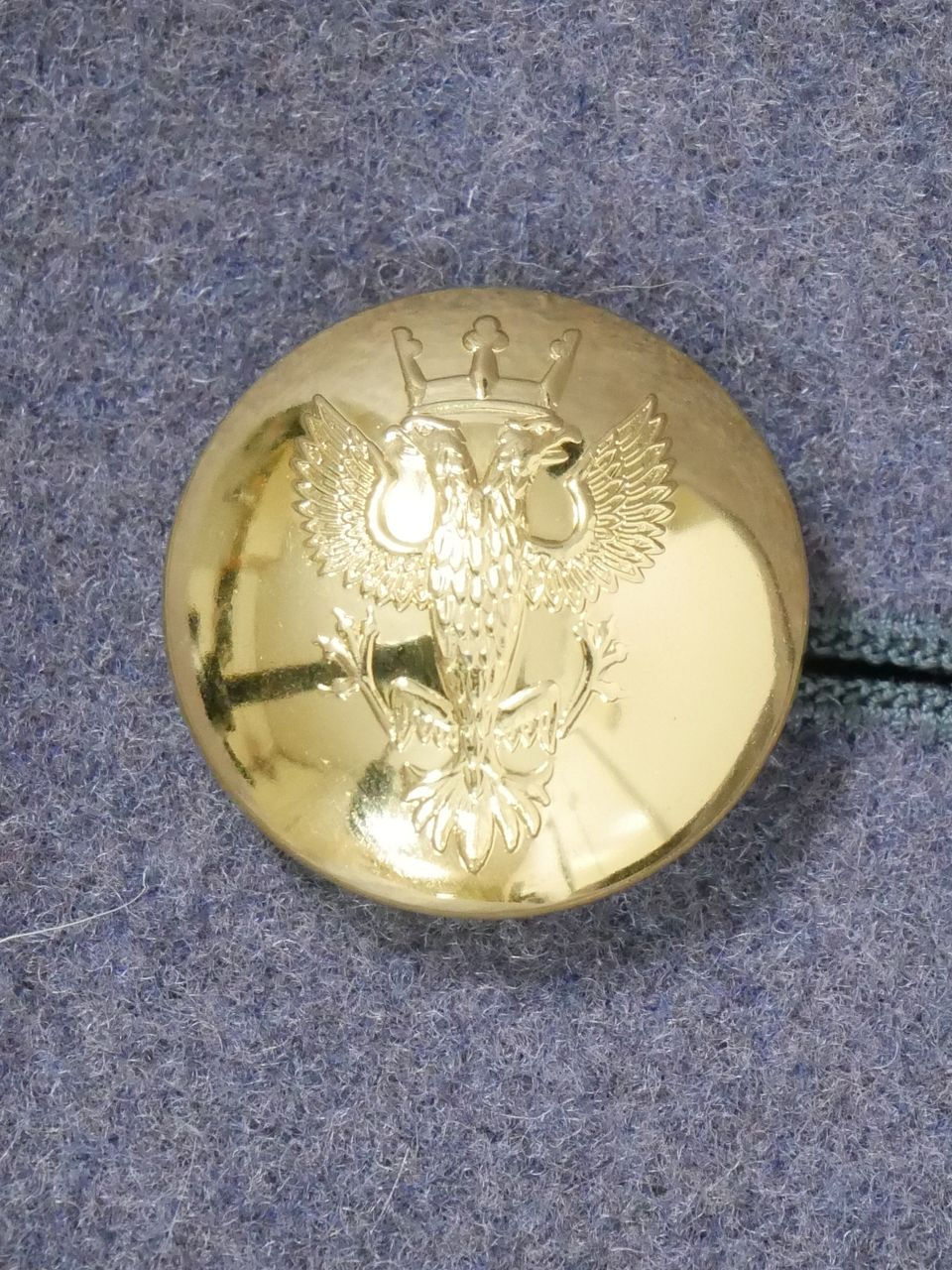 サムネイル： イギリス軍 ウールコート ロングコート メルシャン連隊ボタン S/M※表記H170-C92