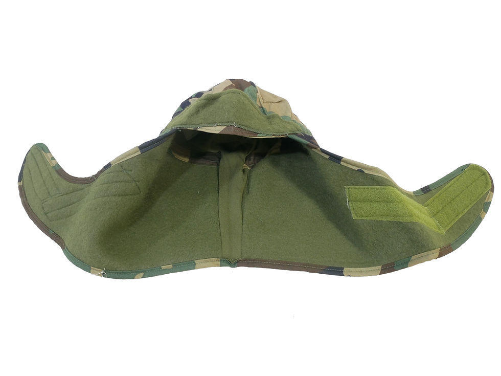 サムネイル： アメリカ軍 ヘルメットライナー キャップ ウッドランドカモ