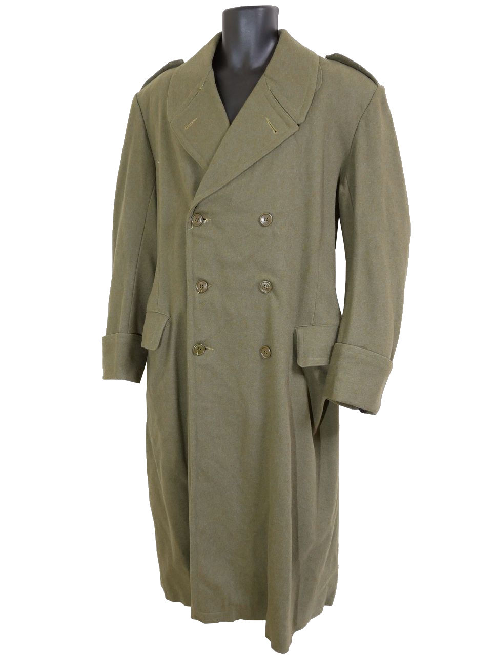 イタリア軍 60's 兵用 ウールコート D カーキ 3Lサイズ※表記185-104