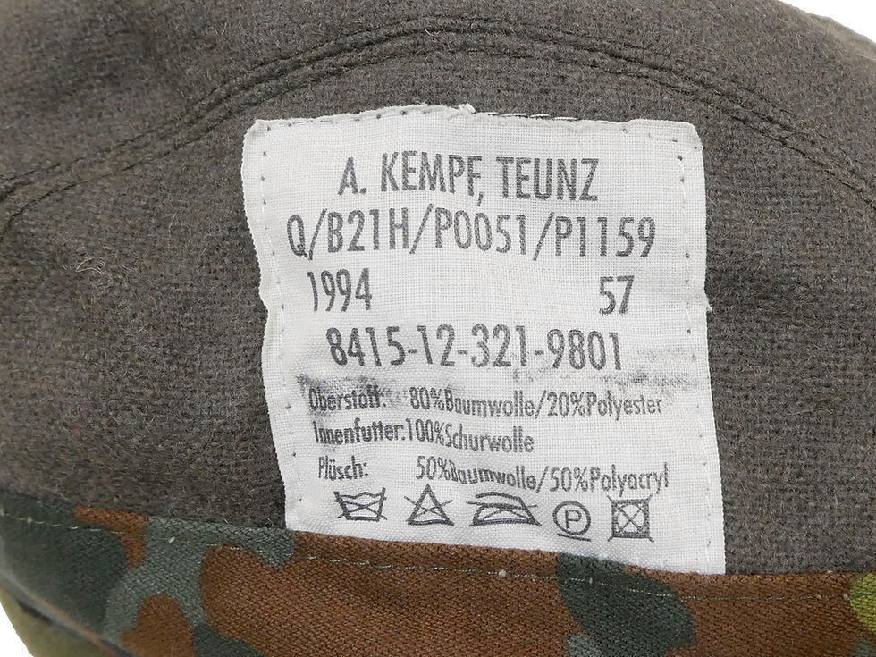 サムネイル： ドイツ軍 ウィンターキャップ フレクターカモ