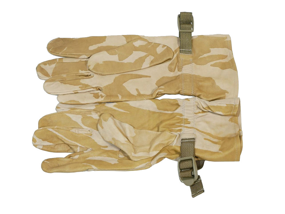 サムネイル： イギリス軍 コンバット レザーグローブ デザートDPMカモ 11インチ