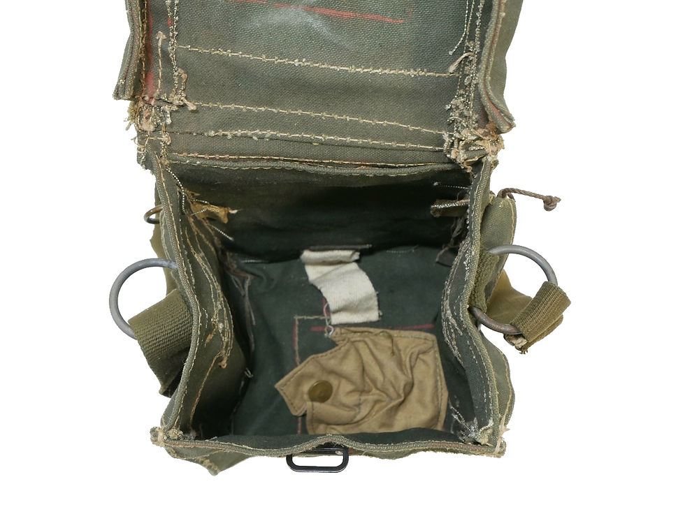 サムネイル： イギリス軍 40's ガスマスクバッグ OG 画像現品