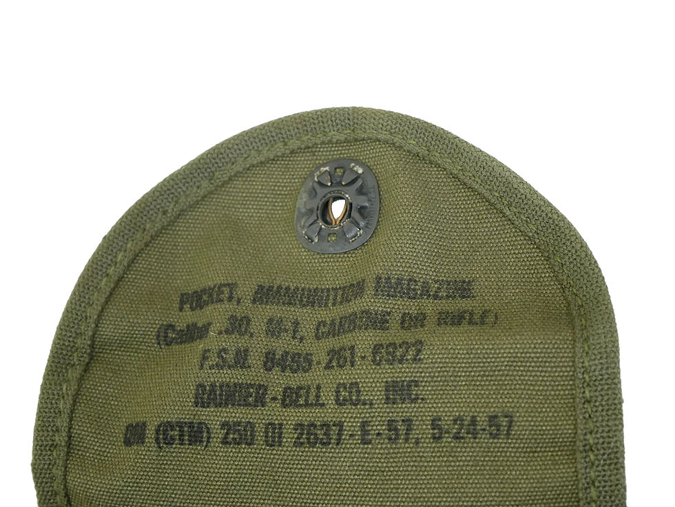 サムネイル： アメリカ軍 M1カービン/ライフル用 マガジンポーチ OG 【新品デッドストック】