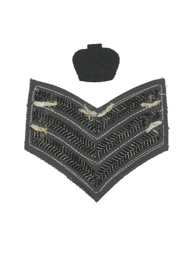 イギリス軍 階級章 ライフルズ 上級軍曹 画像現品 | ミリタリーよろず