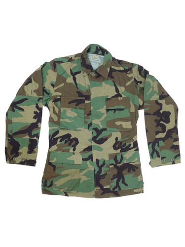 アメリカ軍 ノンリップ BDUジャケット コンバットジャケット ウッド