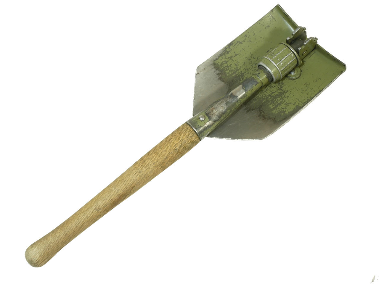 オーストリア軍 3WAY 折りたたみ ショベル ライトグリーン