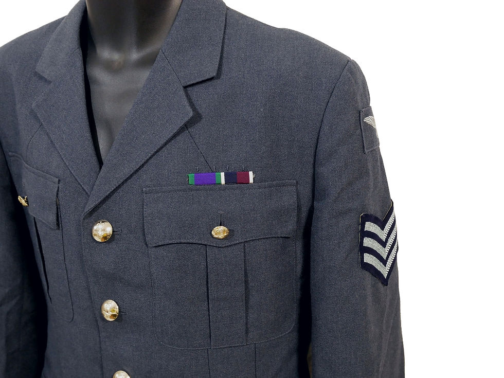 サムネイル： イギリス軍 RAF No1 ドレスジャケット 軍曹/インストラクター ※表記182-112-96