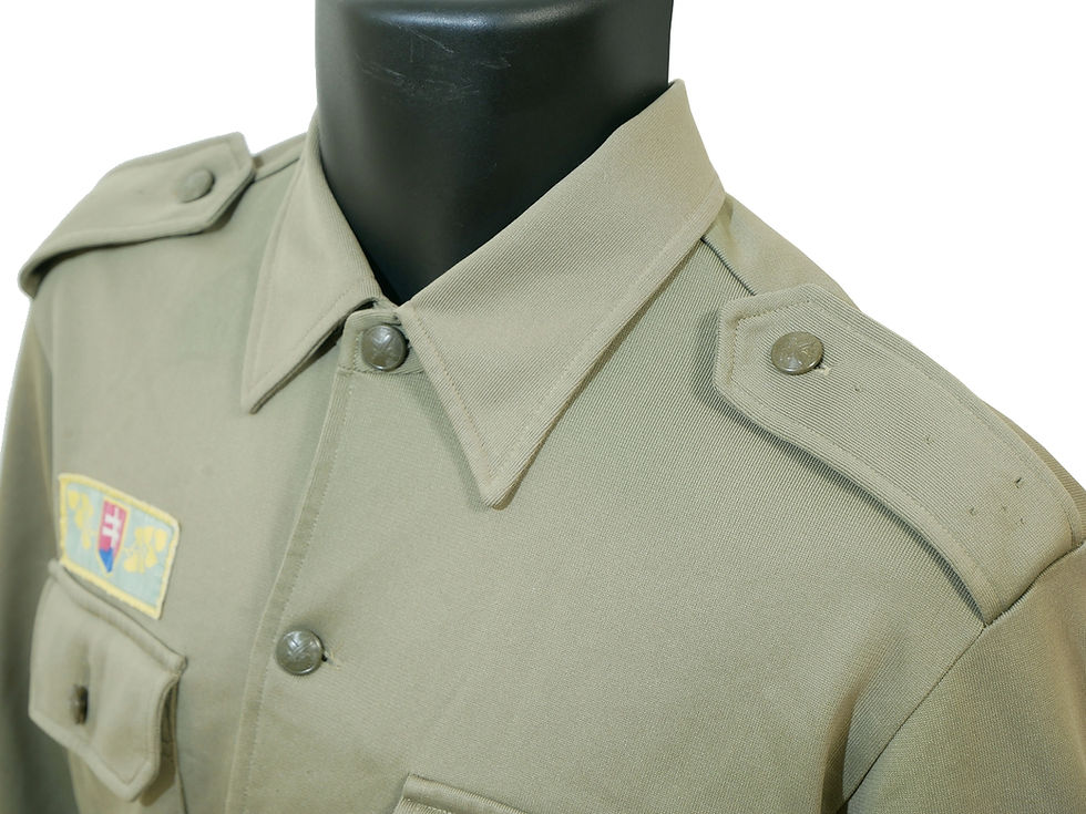 サムネイル： チェコスロバキア軍 ロングスリーブ シャツ クロスソードボタン