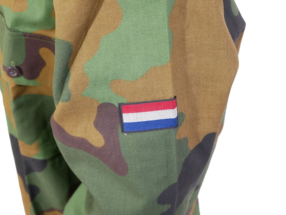 サムネイル： オランダ軍 ロングスリーブ コンバットシャツ フィールドシャツ ジャングルカモ