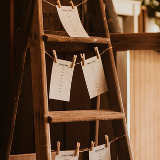 Wedding event details planned by Carver Coordination